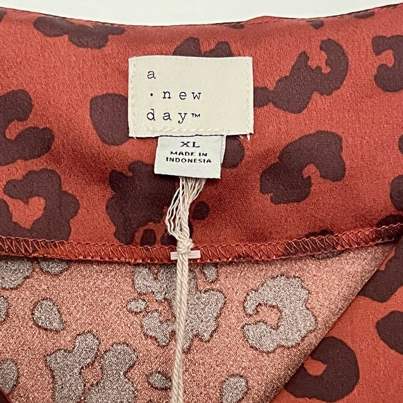 NWT A New Day Red Animal Print Tank (XL) - Picture 2 of 2